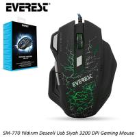 Everest SM-770 Plus Usb 3200 DPI Mouse Siyah