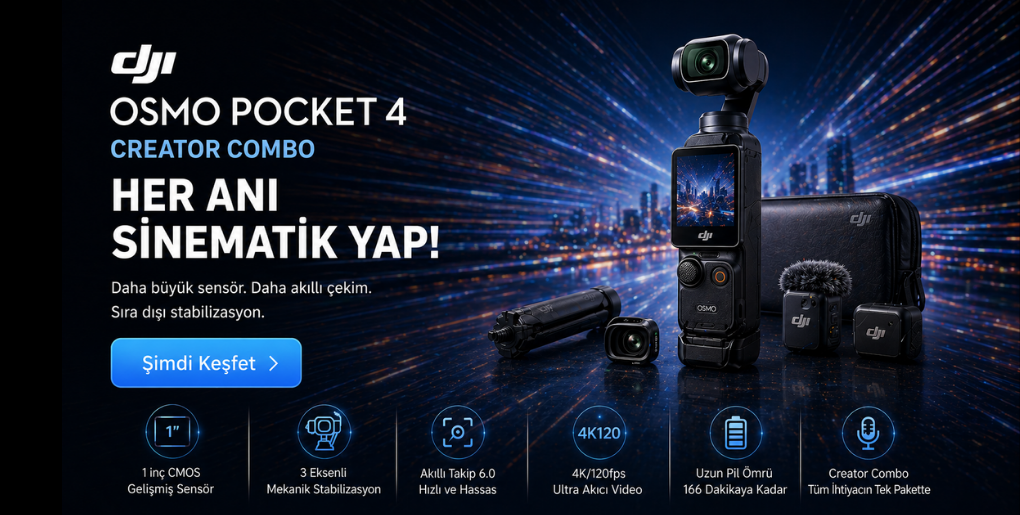 DJI Osmo Pocket 4 Creator Combo Gimbal