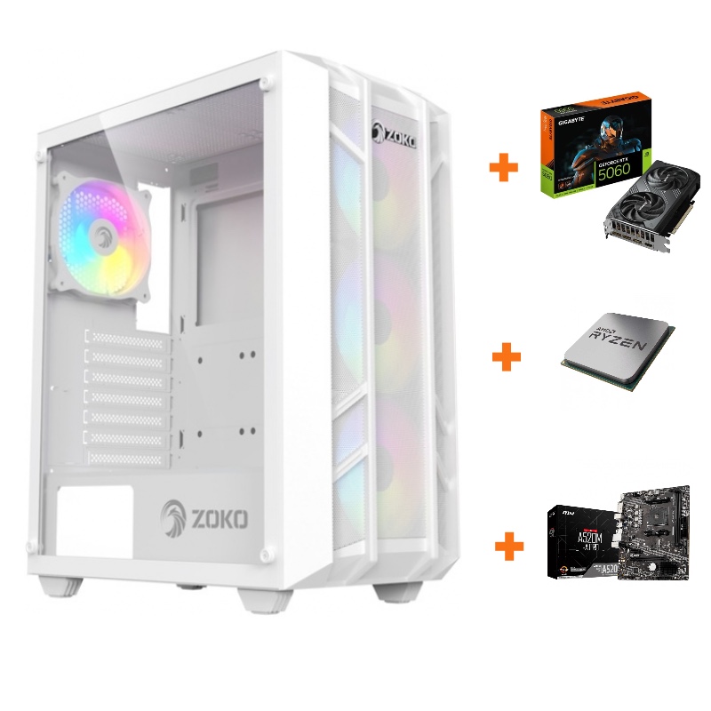 AMD Ryzen 7 5700 + 16 GB Ram + 500 M2 SSD + RTX 5060 - SHB43