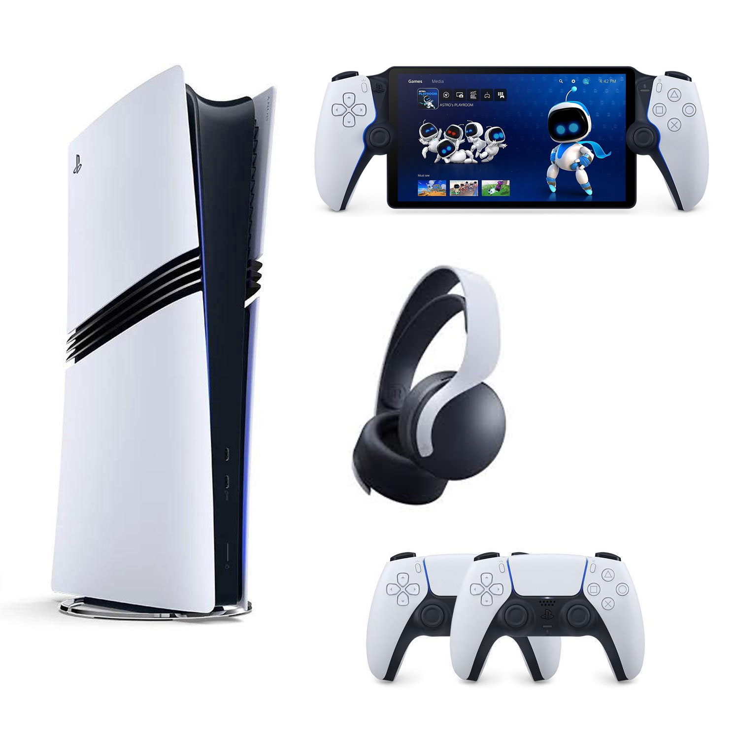 SONY PS5 PLAYSTATİON 5 PRO 2TB + 2.KOL + PS5 KULAKLIK + PORTAL REMOTE PLAYER