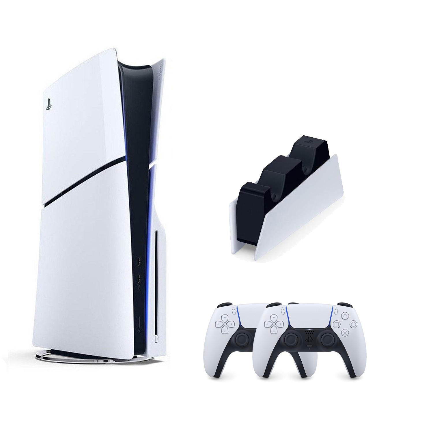 SONY PS5 PLAYSTATİON 5 SLİM CD Lİ 1TB + 2.KOL + SONY ŞARJ İSTASYONU 