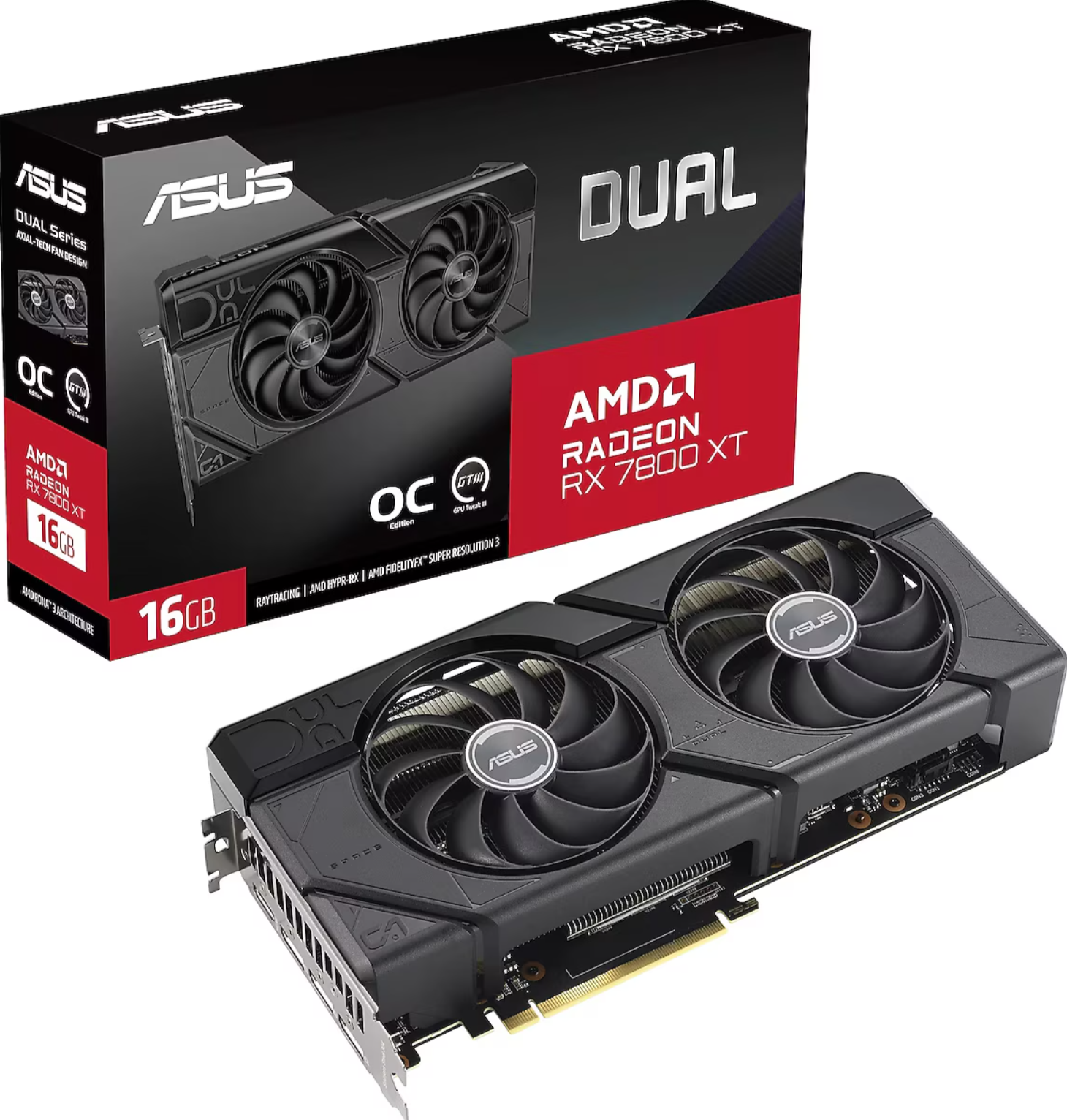 2. El Asus RX 7800 XT Dual OC Edition DUAL-RX7800XT-O16G 256 Bit GDDR6 16 GB Ekran Kartı (2027-12-04 tarihine kadar garanti)