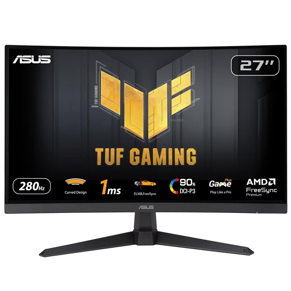 2.EL Asus TUF Gaming VG27VQM1B 27" 1 ms Full HD Curved 280 Hz Oyuncu Monitörü (18 ay garanti)