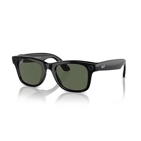 2.EL RAY BAN META GEN 1 SHINY BLACK G15 GREEN 50 BEDEN