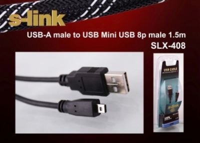 S-LINK SL-408 USB TO MİNİ 10 PİN 1.5M KABLO
