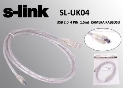 S-LINK SL-UK4 USB 2.0 4 PIN 1.5 M KAMERA KABLOSU