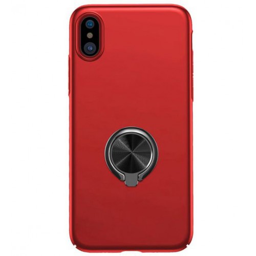 BASEUS RİNG BRACKET İPHONE X KIRMIZI YÜZÜKLÜ KILIF