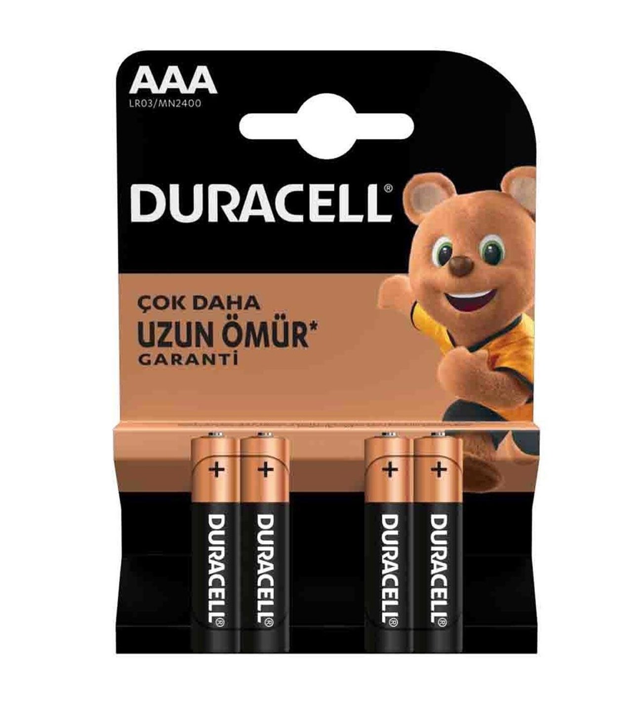 DURACELL 4' LÜ PAKET LR03-MN2400 AAA İNCE PİL