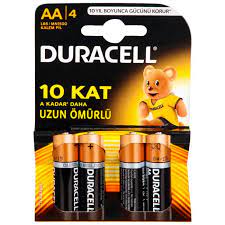 DURACELL 4' LÜ PAKET LR6-MN1500 1.5V AA KALEM PİL