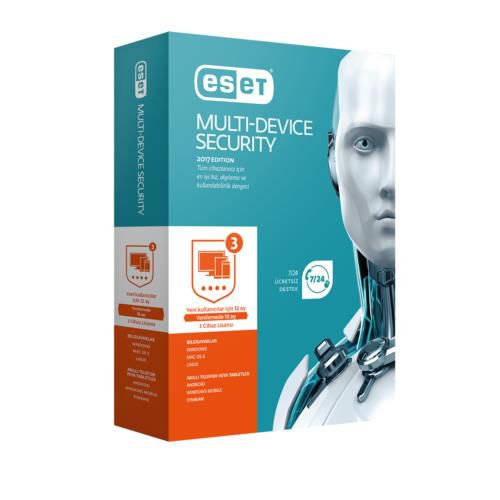 ESET NOD32 MULTI DEVICE SECURITY V10 3KULLANICI