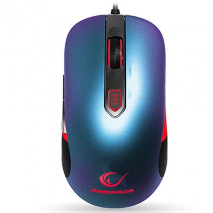 Everest Rampage SMX-R10 ORION Usb Metalik Mavi 4000 Dpi 5 Farklı Işık Makrolu Oyuncu Mouse