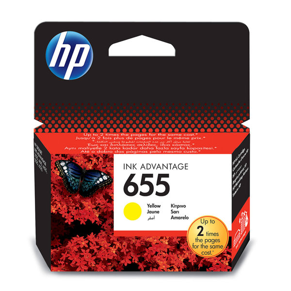 HP 655 YELLOW SARI INK ADVANCE KARTUŞ CZ112A