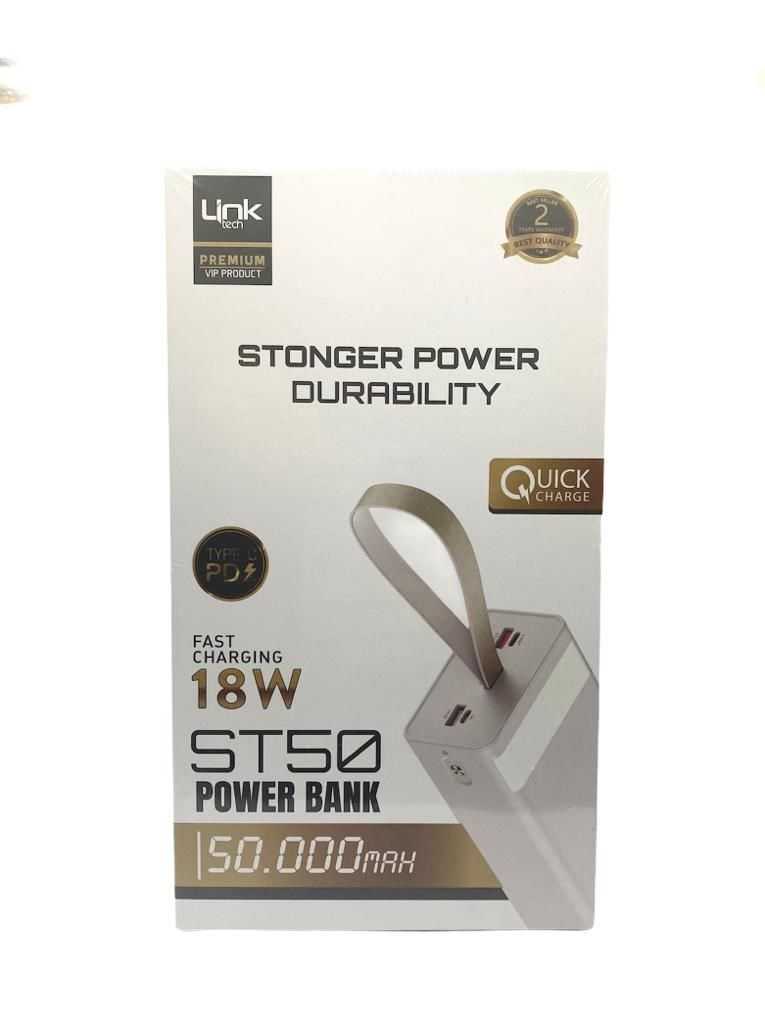 LINK TECH STONGER POWER 20 WATT ST50 POWERBANK 50000 MAH