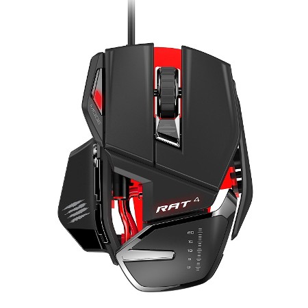 MAD CATZ RAT4 WİRED OPTİCAL USB LED RGB MOUSE 9 PROGRAMLI