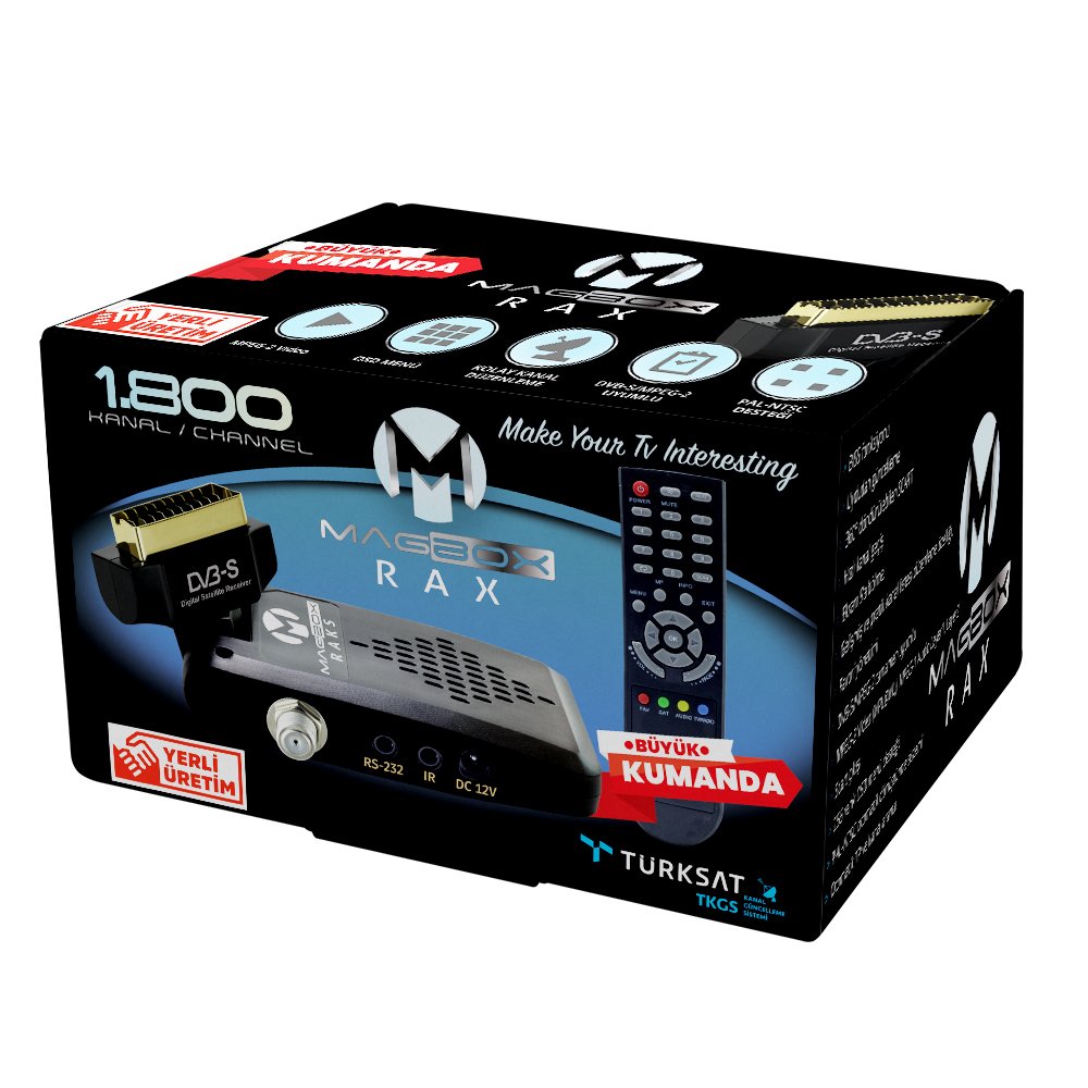 MAGBOX RAX UYDU ALICISI MINI SCART ( TKGS &#39;Lİ )