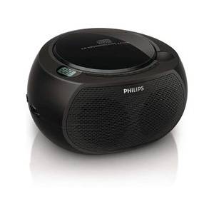 PHILIPS AZ100B/12 SİYAH PORTATİF CD ÇALAR FM RADYO MÜZİK SETİ