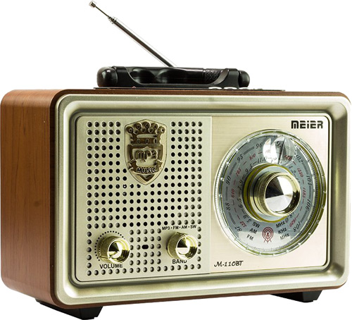 PUSULA M-110BT BLUETOOTHLU KUMANDALI USB/SD/MP3 ŞARJLI RADYO