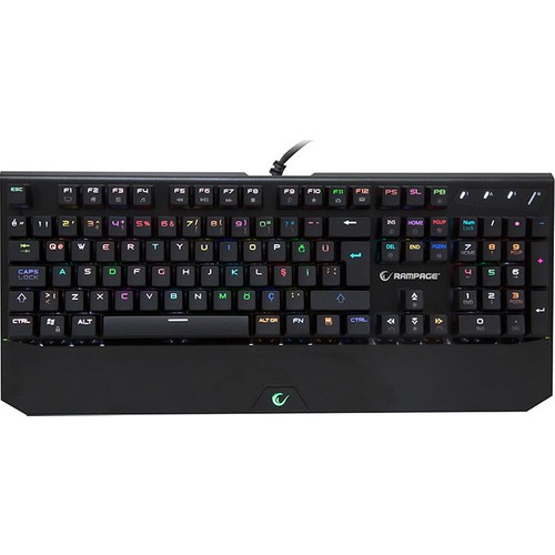 RAMPAGE KB-R95 X-TITAN USB FULL RGB LED Q GAMİNG MECHANİCAL KEYBOARD