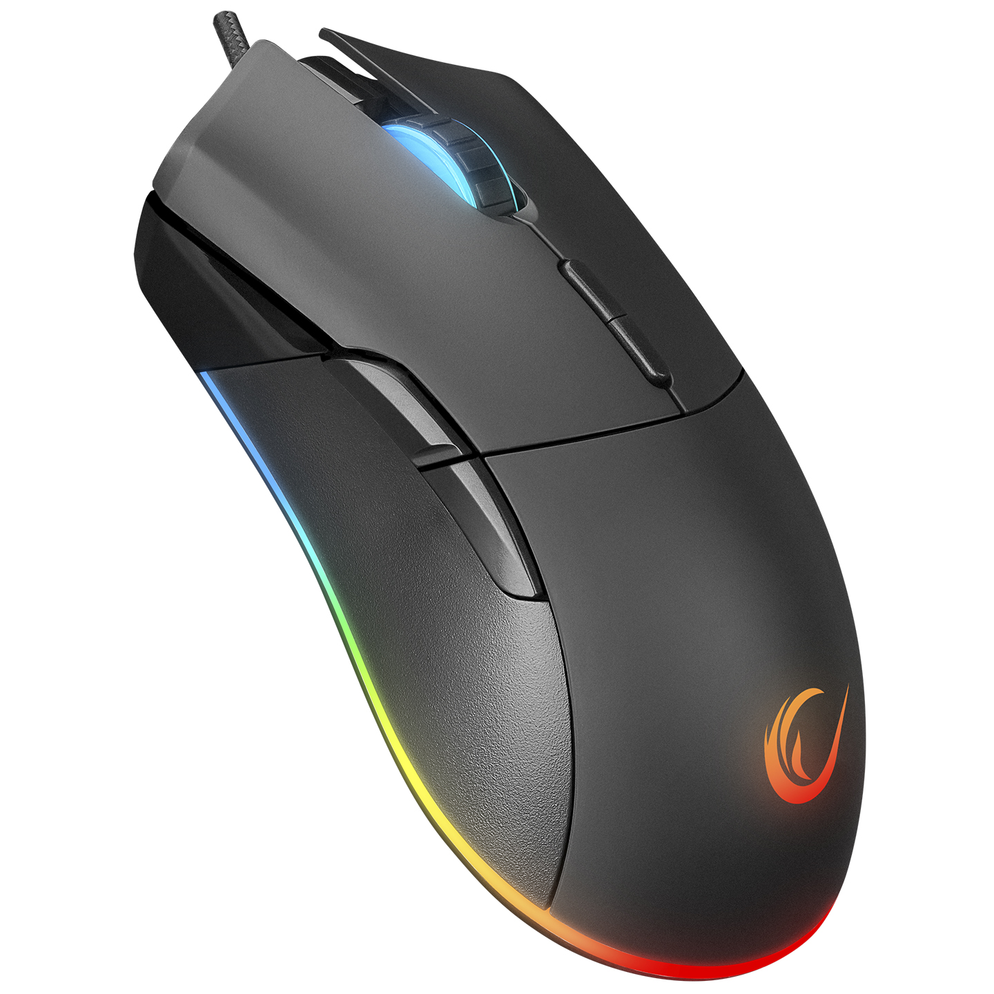 RAMPAGE SMX-R21 COMPACT USB SİYAH RGB IŞIKLI+MACRO 7200DPİ / 1000HZ GAMİNG OYUNCU MOUSE