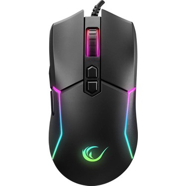 RAMPAGE SMX-R28 COOL USB SİYAH RGB IŞIKLI+MACRO 7200DPİ / 1000HZ GAMİNG OYUNCU MOUSE