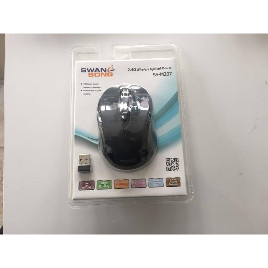 SWAN SONG SS-M207-I KABLOSUZ MOUSE GRİ-SİYAH
