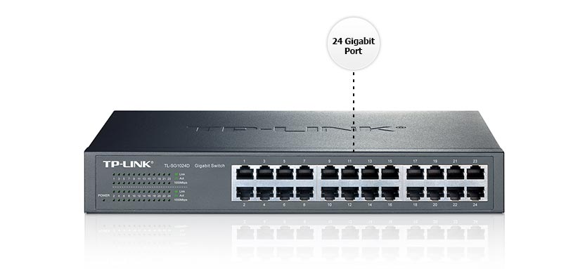 TP LINK TL-SG1024D 24 PORT GİGABİT SWİTCH