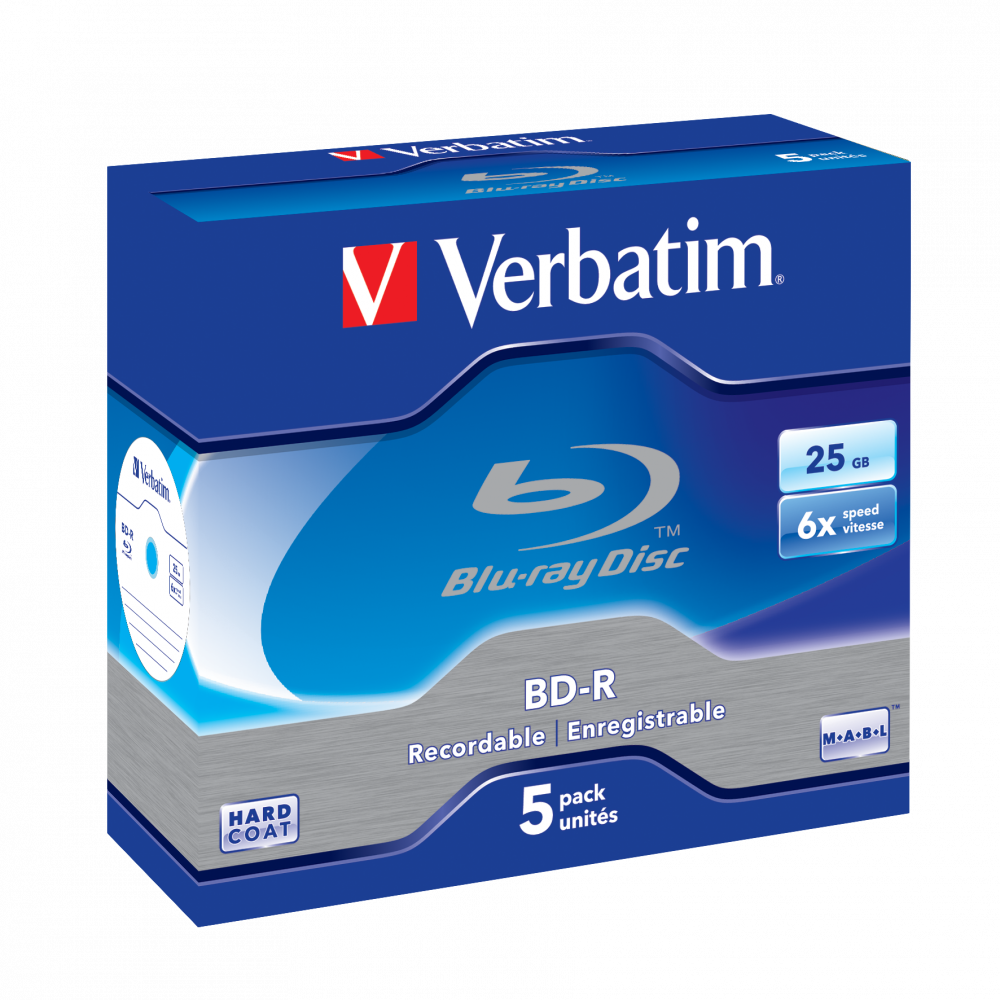 VERBATIM BD-R SL  25GB 6X 25'Lİ PAKET