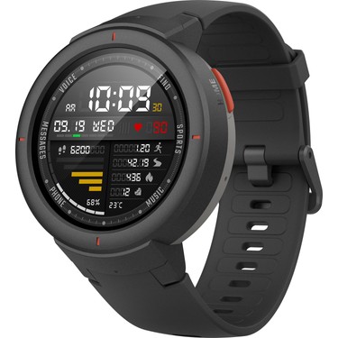 XIAOMI AMAZFIT VERGE A1811 BLUETOOTH NABIZ ÖLÇER GPS AKILLI SAAT - SİYAH