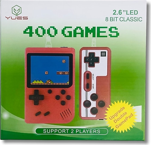 YUES 400 GAMES 2,6 LED 8 BIT CLASSIC ATARİ