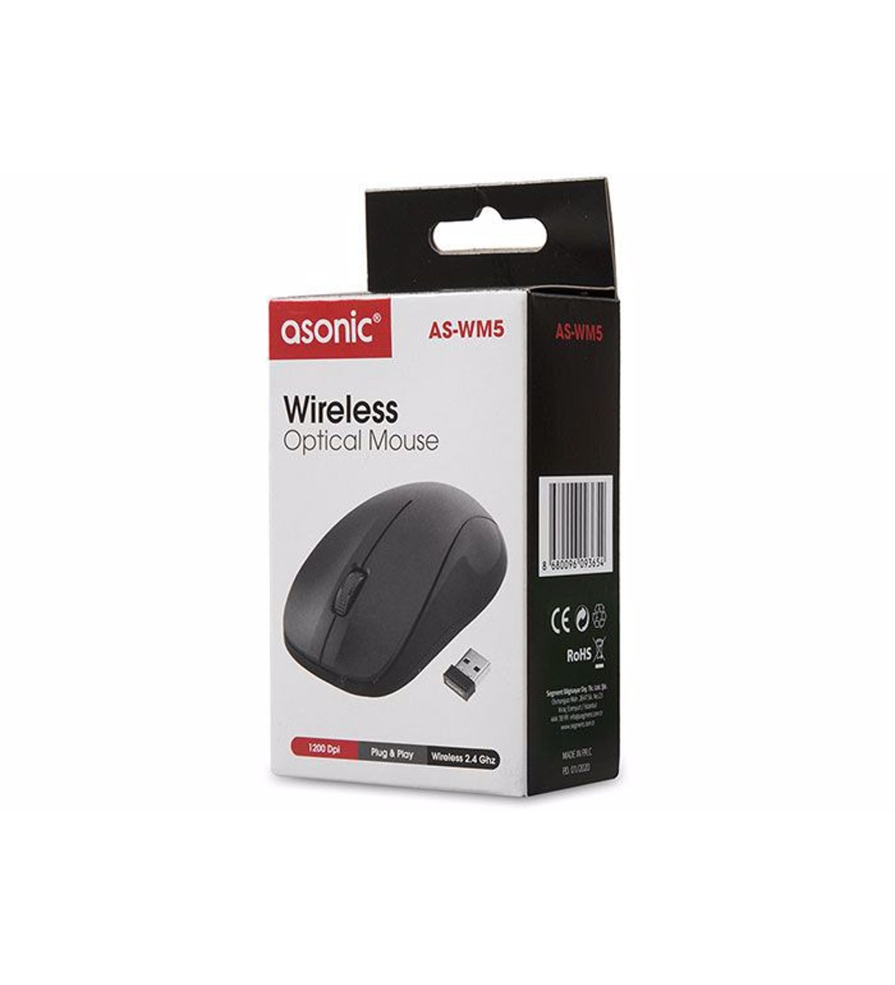 Asonic AS-WM5 Kablosuz Optik Mouse