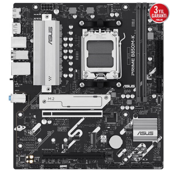 Asus Prime B850M-K AMD AM5 DDR5 Micro ATX Anakart