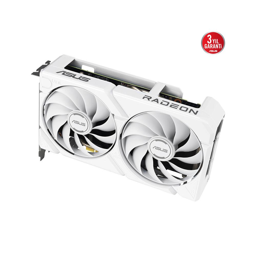 Asus RX 9060 XT Dual DUAL-RX9060XT-16G-WHITE 128 Bit GDDR6 16 GB Ekran Kartı
