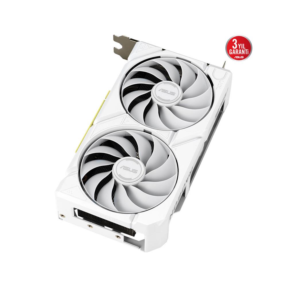 Asus RX 9060 XT Dual DUAL-RX9060XT-16G-WHITE 128 Bit GDDR6 16 GB Ekran Kartı