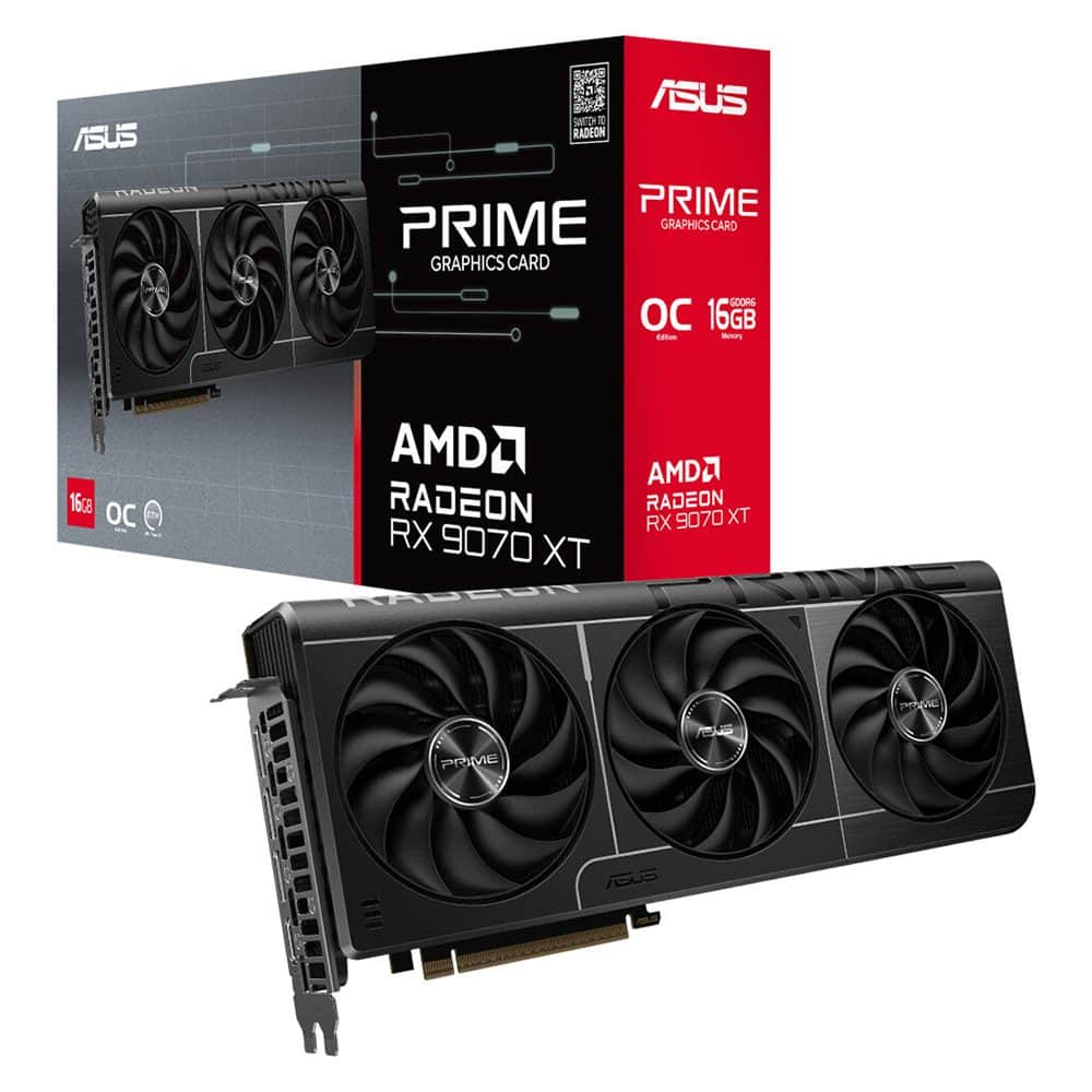 Asus RX 9070 XT Prime OC Edition PRIME-RX9070XT-O16G 256 Bit GDDR6 16 GB Ekran Kartı