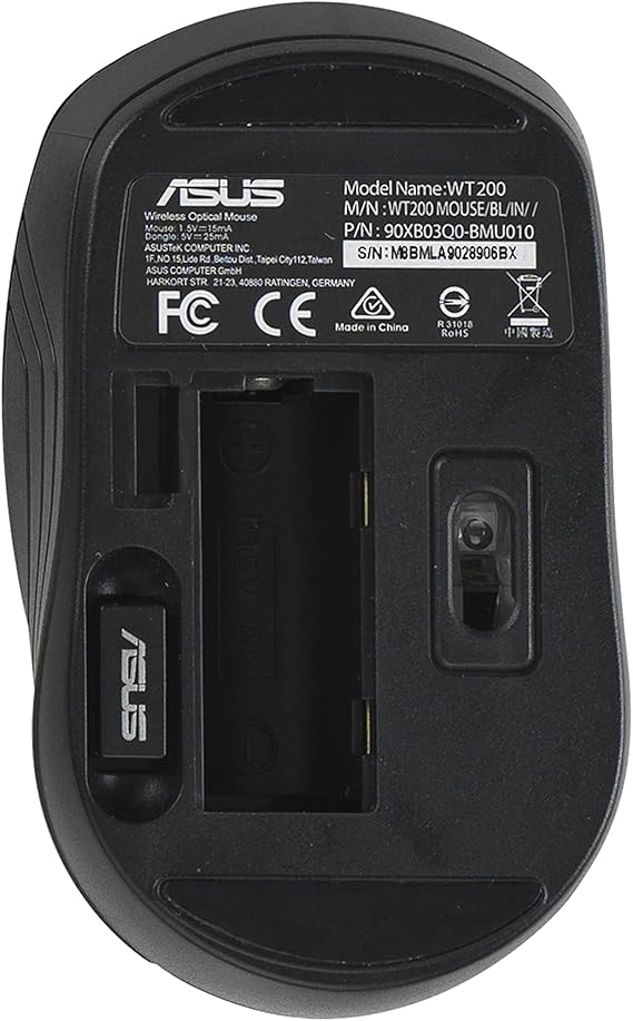 Asus WT200 Ergonomik Optik Kablosuz Mouse