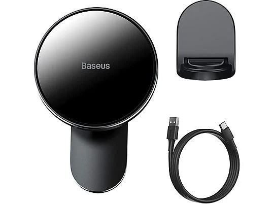 BASEUS BİG ENERGY MAGSAFE KABLOSUZ ŞARJ ÖZELLİKLİ ARAÇ İÇİ TELEFON TUTUCU SİYAH