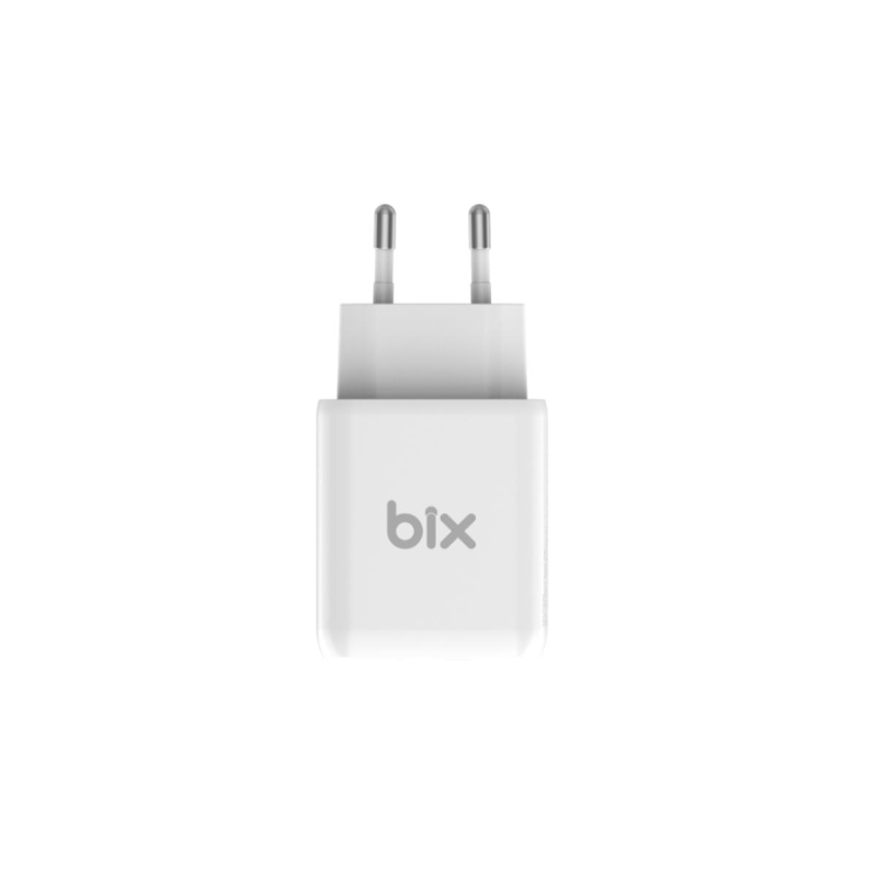 Bix ZH-2U41T 25W USB Type-C PD Çift Portlu Hızlı Şarj Cihazı Beyaz