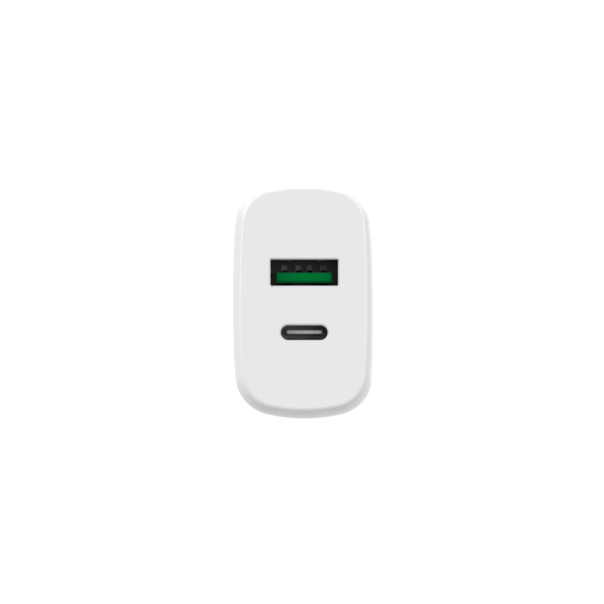 Bix ZH-2U41T 25W USB Type-C PD Çift Portlu Hızlı Şarj Cihazı Beyaz
