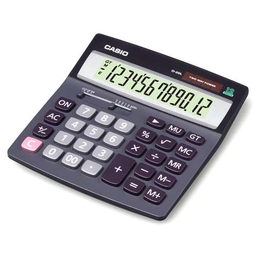 CASIO D-20L MASA USTU HESAP MAKINASI