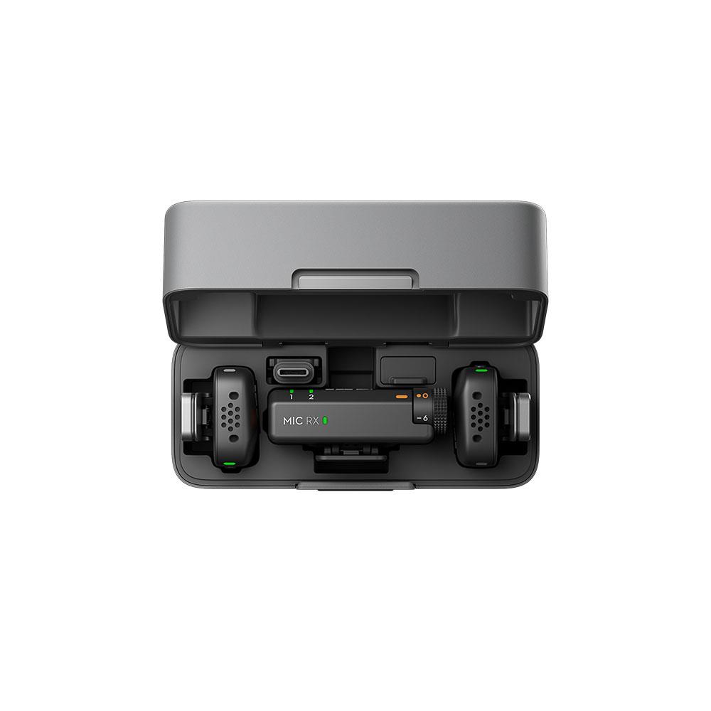 DJI Mic Mini 2 (2 TX + 1 RX Standart + Şarj Kutusu) iPhone ve Android/Kamera/Tablet/PC