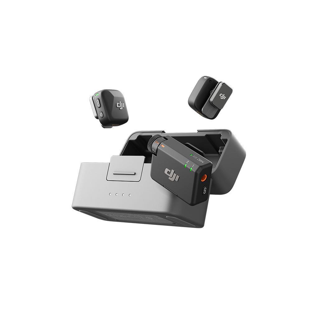 DJI Mic Mini 2 (2 TX + 1 RX Standart + Şarj Kutusu) iPhone ve Android/Kamera/Tablet/PC