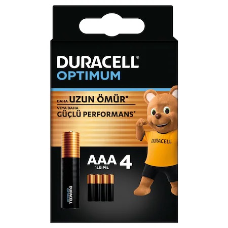DURACELL OPTİMUM AAA PİL 4 LÜ PAKET 1.5 ALKALİN