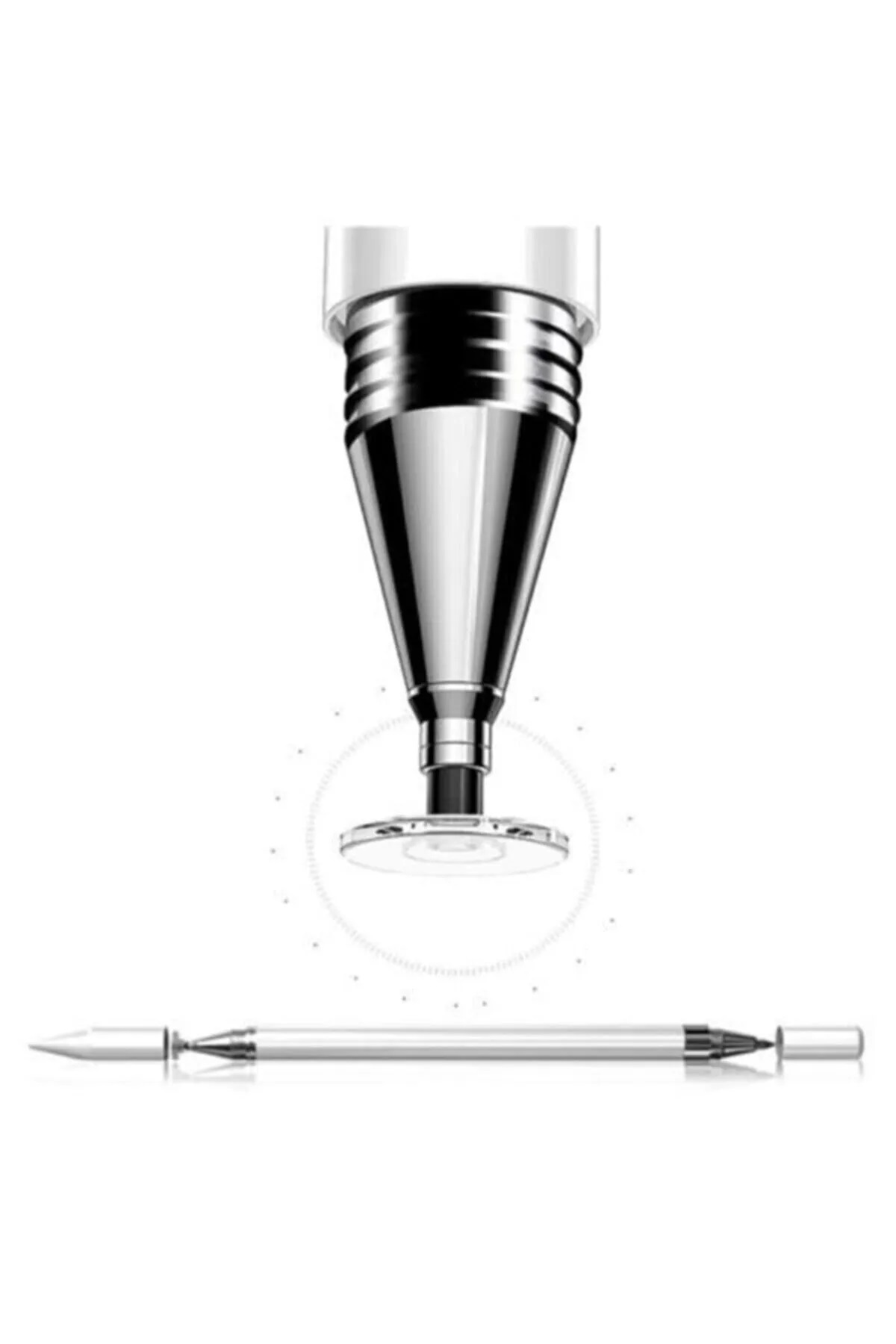 FİBAKS DOKUNMATİK KALEM TÜM CİHAZLARA UYUMLU TABLET TELEFON IÇİN ÇİZİM & YAZI KALEMİ 2 IN 1 DİSK UÇLU