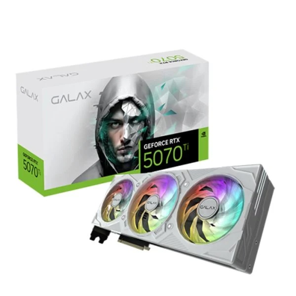 GALAX GeForce RTX 5070 Ti EX Gamer 1-Click OC White 16GB GDDR7 256 Bit DLSS 4 Ekran Kartı (57IZN6MDBVGW) – 2 Yıl Birebir Değişim Garantili