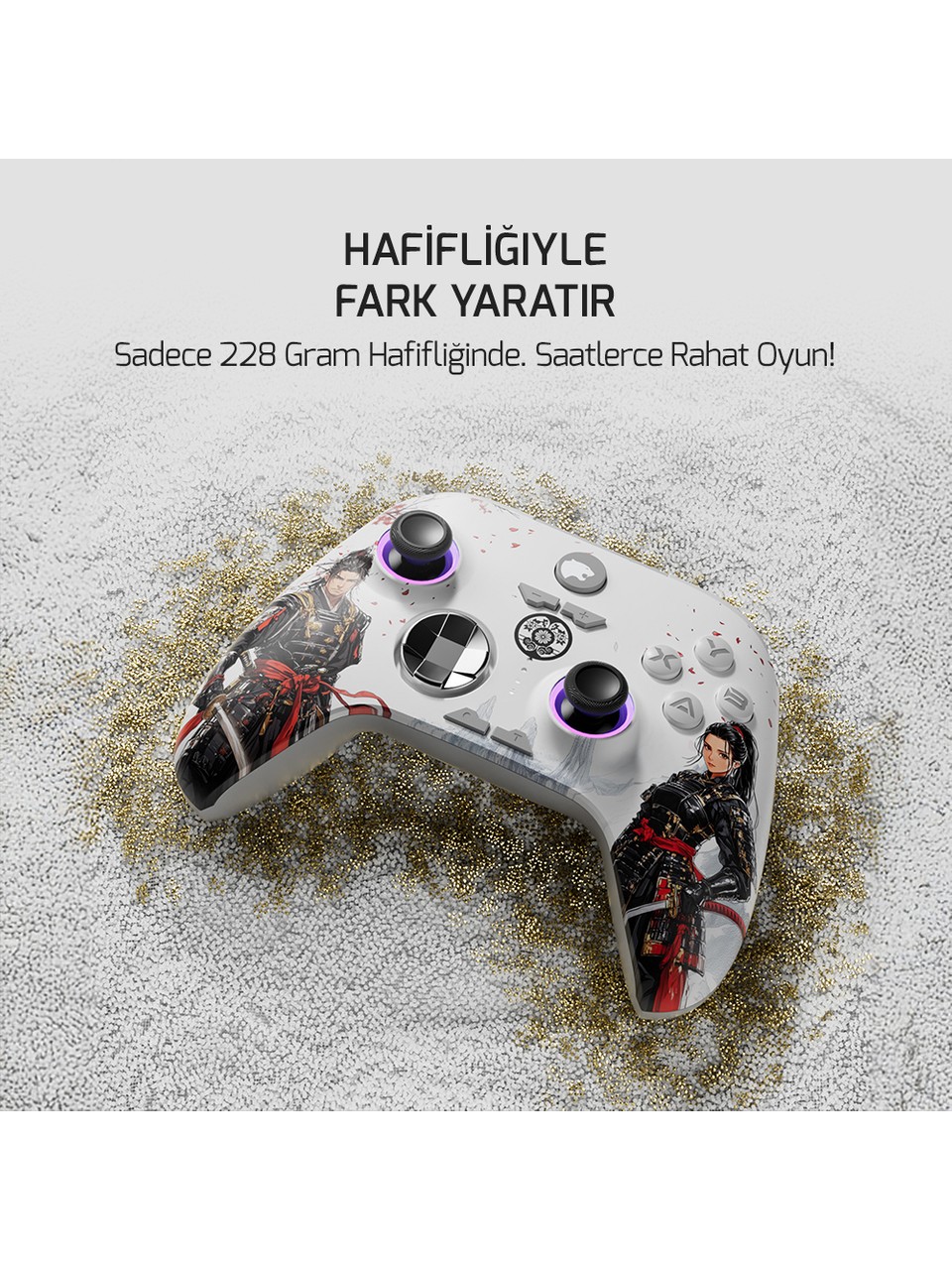 Gamepower Force RGB Kablolu/Kablosuz PC Oyun Kolu