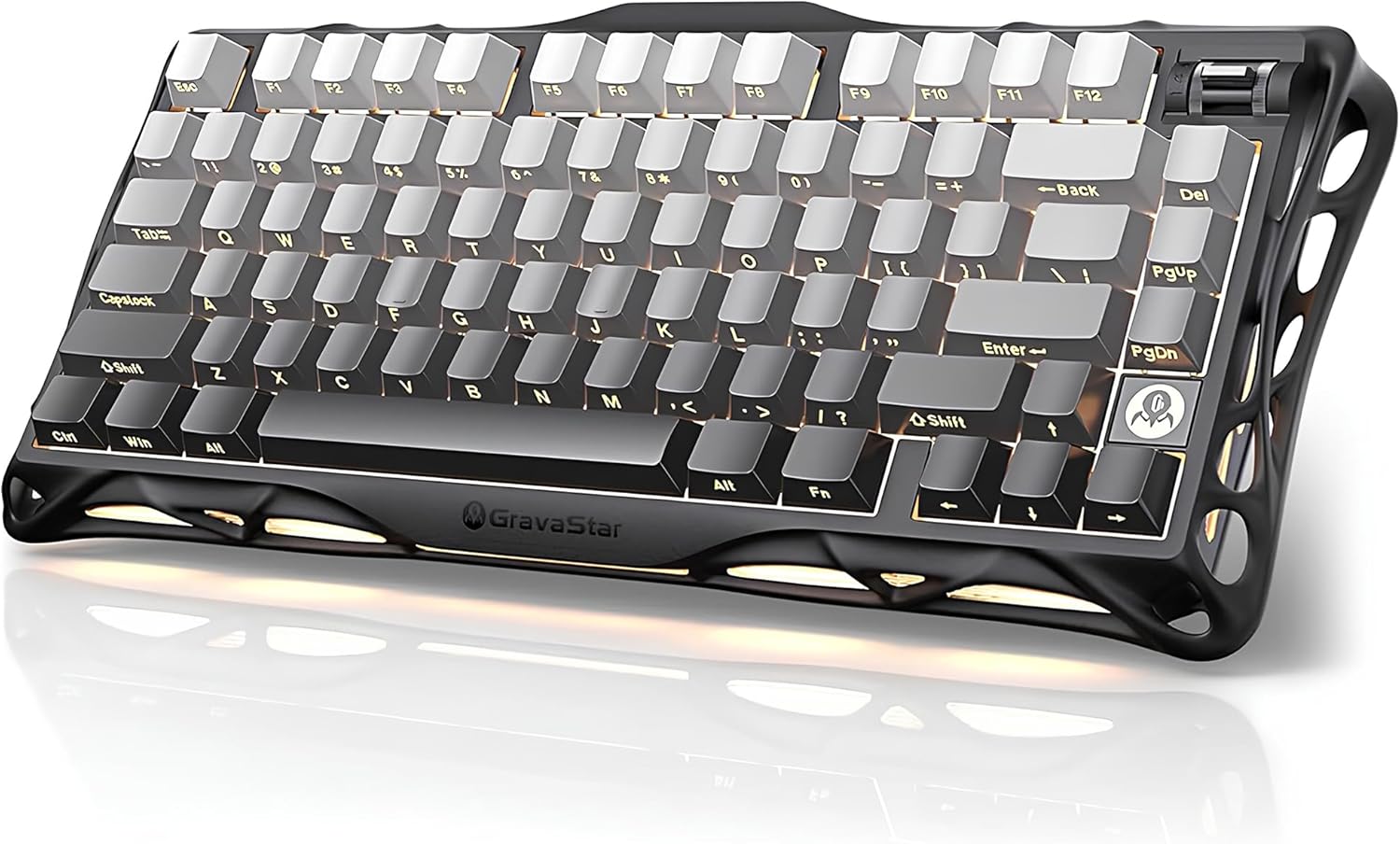 GravaStar Mercury K1 RGB US Layout Kablolu/Kablosuz Mekanik Oyuncu Klavyesi