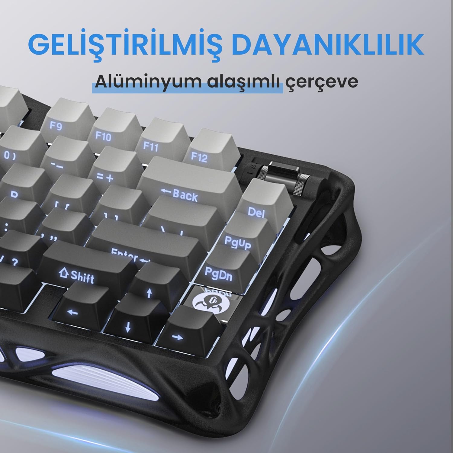GravaStar Mercury K1 RGB US Layout Kablolu/Kablosuz Mekanik Oyuncu Klavyesi