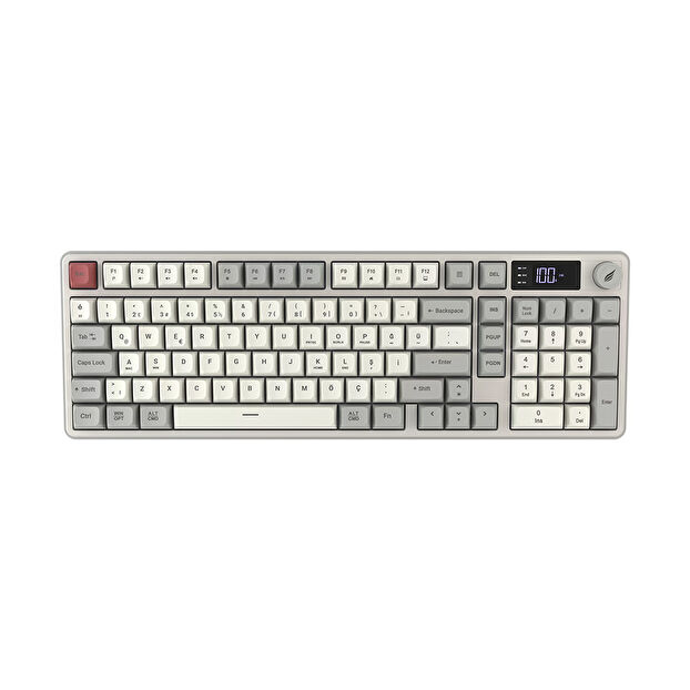 Hawk Gaming HK258 Kırmızı-Haki RGB Membrane Switch Kablolu/Kablosuz Oyuncu Klavyesi