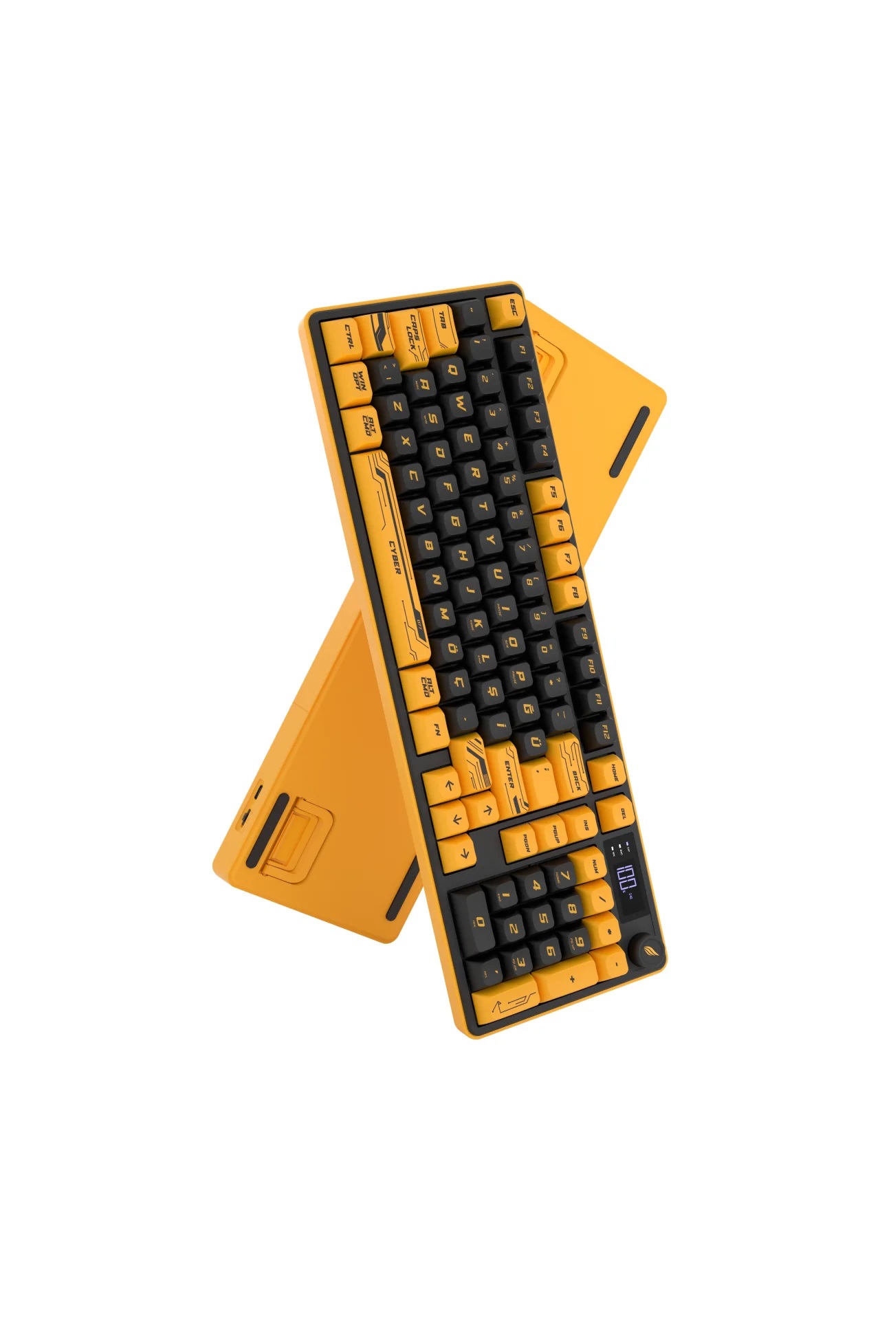 Hawk Gaming HK258 Sarı RGB Membrane Switch Kablolu/Kablosuz Oyuncu Klavyesi