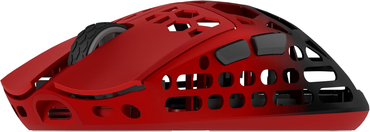 Hawk Gaming HM620 8K Hz 30000 DPI Tri-Mode Kablosuz/Bluetooth Siyah Kırmızı Gaming Mouse